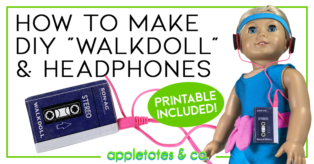 How to Make a DIY 18 Inch Doll 80s Walkman (Walkdoll) with Headphones