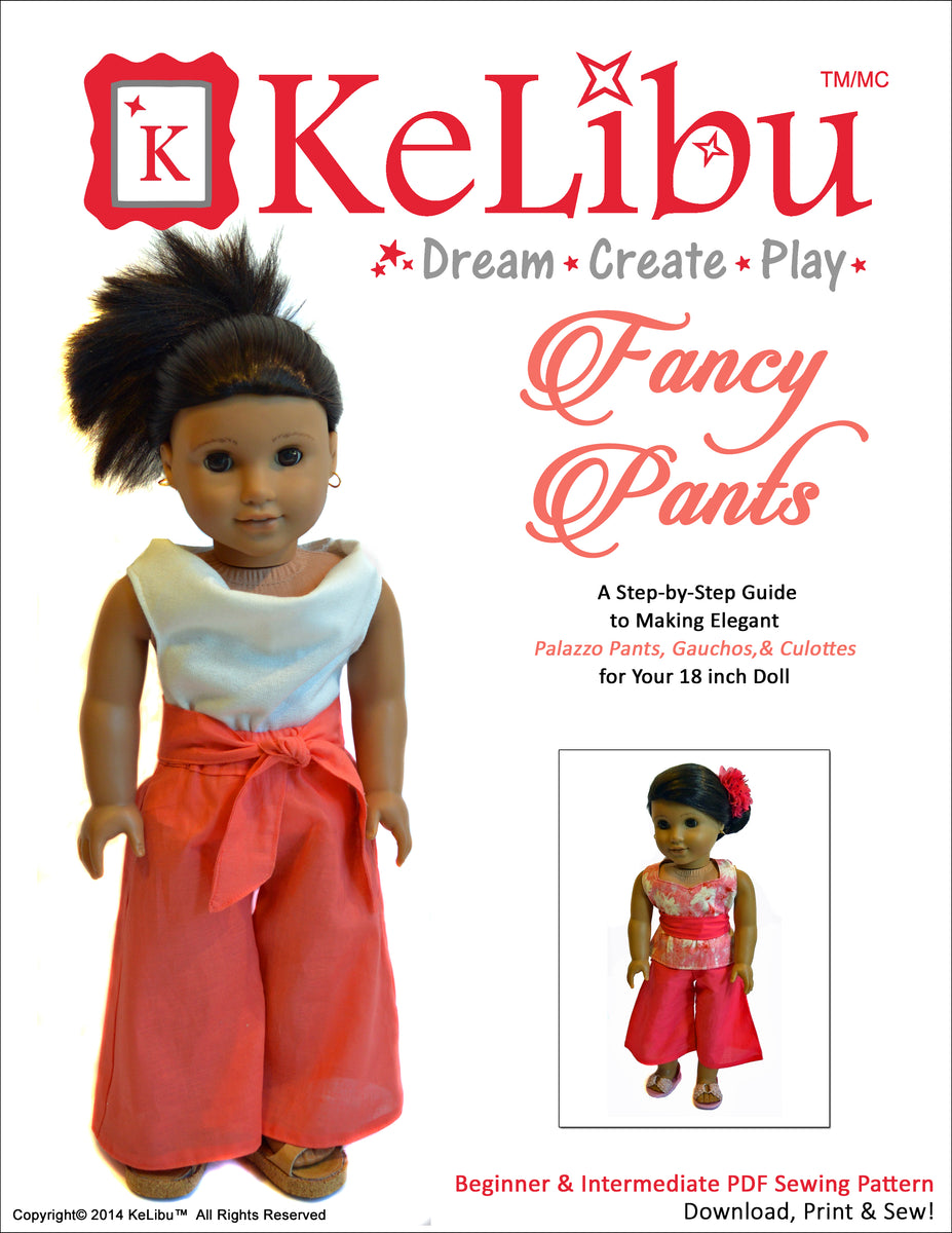 Fancy Pants 18 Inch Doll Sewing Pattern – Appletotes & Co.