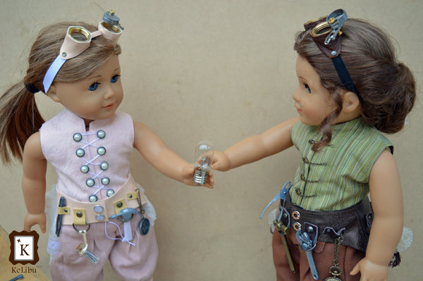 Steampunk Inventor Costume Bundle 18 Inch Doll Sewing Pattern