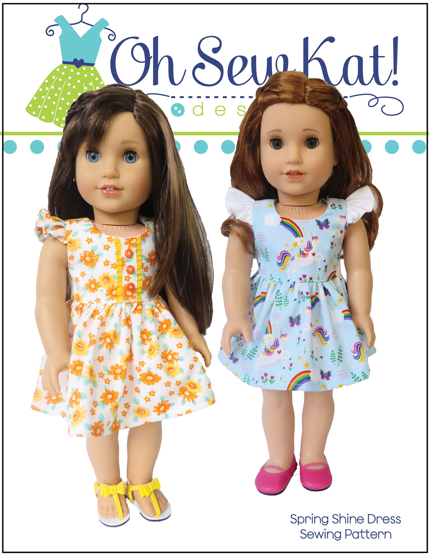 Spring Shine Dress 18 Inch Doll Sewing Pattern