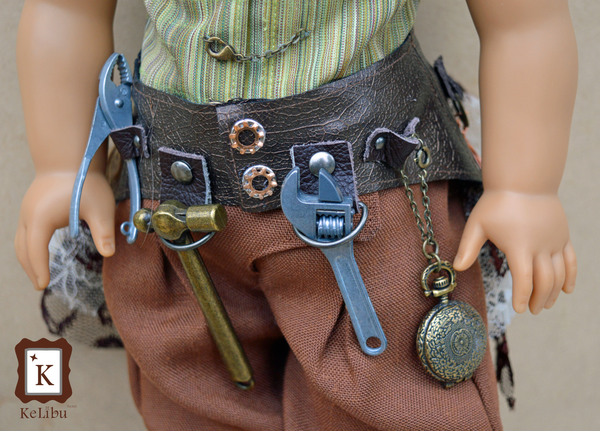 Steampunk Inventor Costume Bundle 18 Inch Doll Sewing Pattern