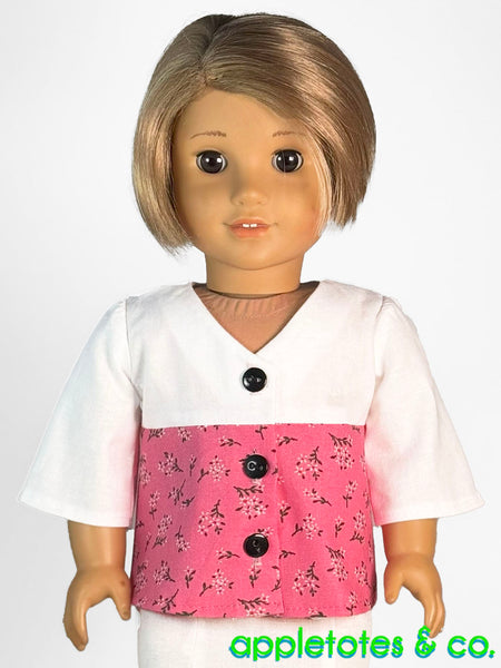 Andrea Blouse 18 Inch Doll Sewing Pattern