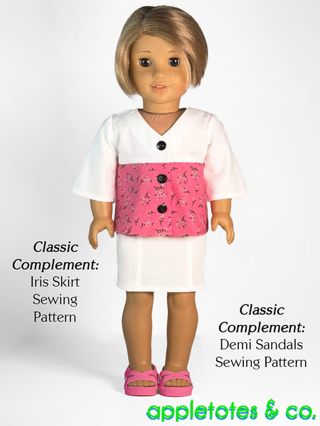 Andrea Blouse 18 Inch Doll Sewing Pattern