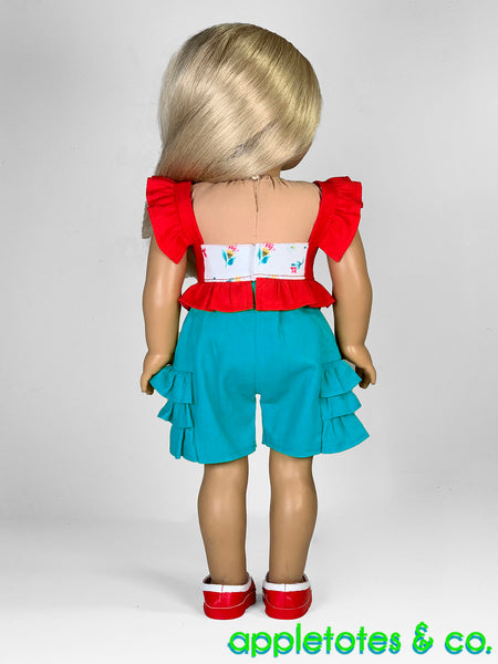 Helena Dress Top Combo 18 Inch Doll Sewing Pattern