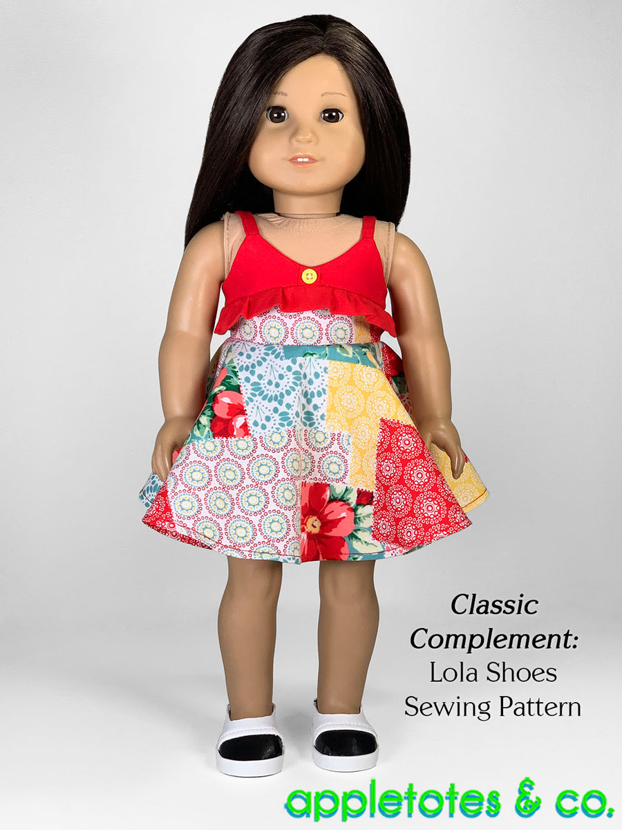 Kesha Dress 18 Inch Doll Sewing Pattern Appletotes And Co