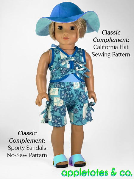 Montauk Resort Wear 18 Inch Doll Sewing Pattern