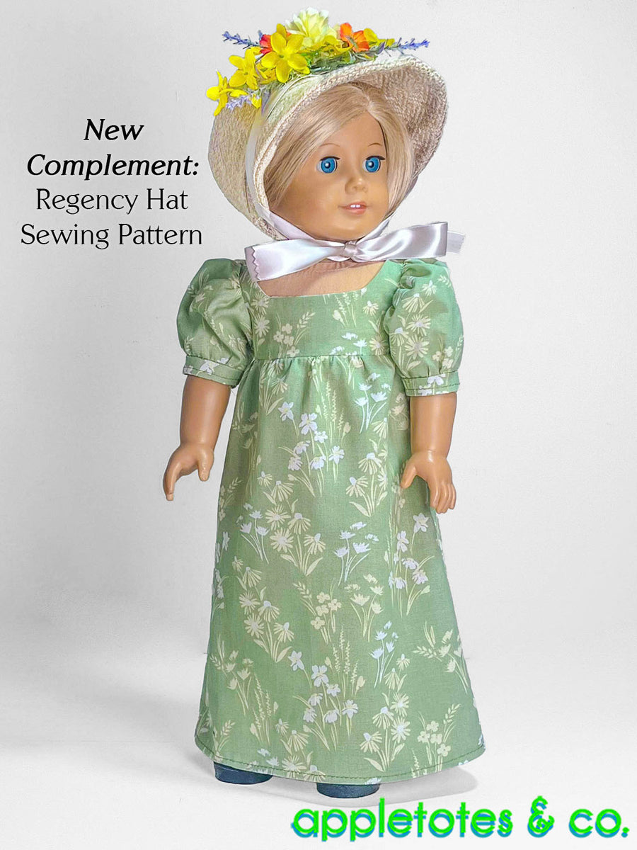 Regency Dress 18 Inch Doll Sewing Pattern Regency Dress 18 Inch Doll Sewing Pattern