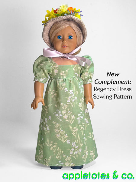 Regency Hat 18 Inch Doll Sewing Pattern