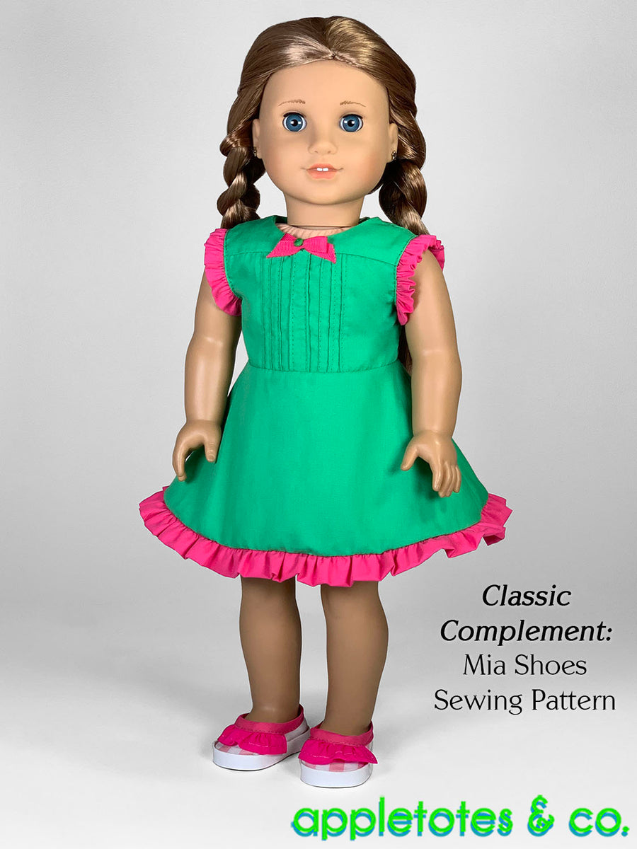Serena Dress 18 Inch Doll Sewing Pattern Appletotes & Co.