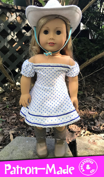 Cheyenne Dress Sewing Pattern for 18 Inch Dolls