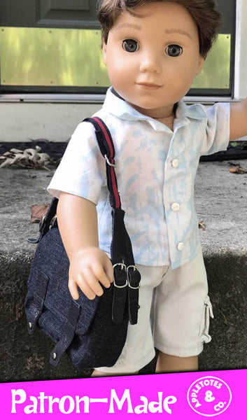 Messenger Bag Sewing Pattern for 18 Inch Dolls