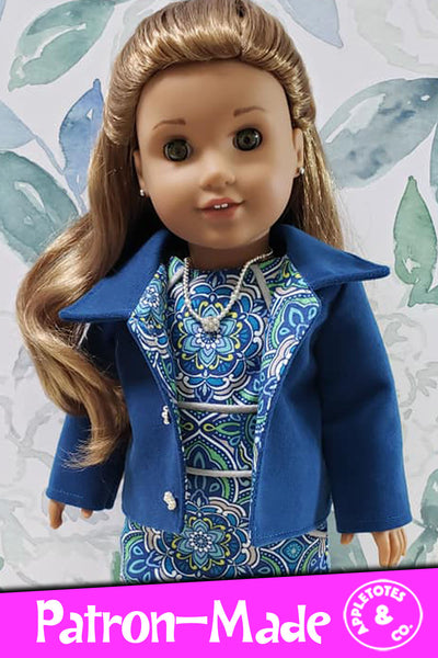 Murphy Jacket Sewing Pattern 18 Inch Dolls