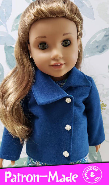 Murphy Jacket Sewing Pattern 18 Inch Dolls