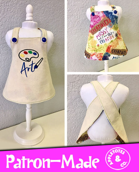 Reversible Apron Sewing Pattern for 18 Inch Dolls