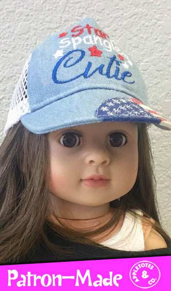 Star Spangled Cutie Machine Embroidery File for 18" Dolls