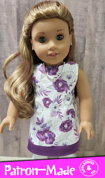 Free Mod Dress Sewing Pattern for 18 Inch Dolls