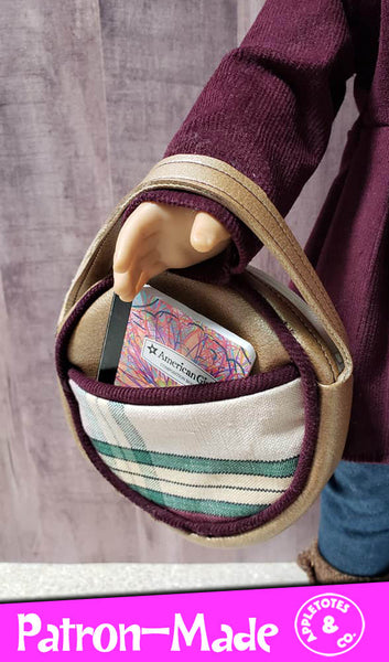 Kate Handbag Sewing Pattern for 18 Inch Dolls