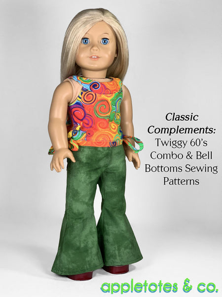 70's Platform Sandals Sewing Pattern for 18 Inch Dolls