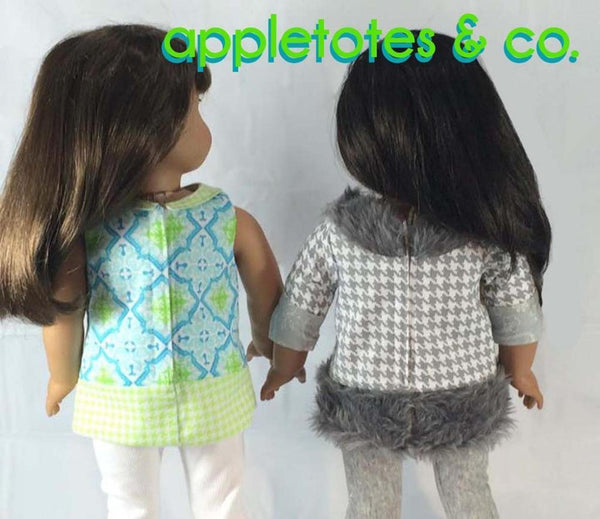 Alyssa Top Sewing Pattern for 18 Inch Dolls
