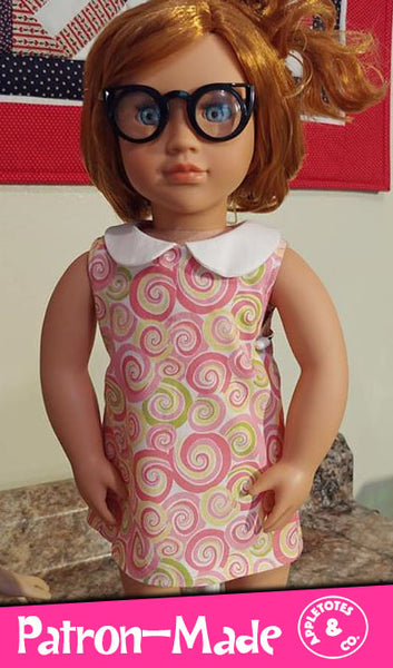 Free Mod Dress Sewing Pattern for 18 Inch Dolls