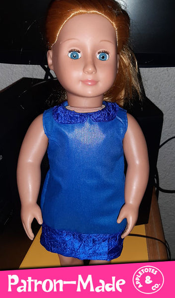Free Mod Dress Sewing Pattern for 18 Inch Dolls