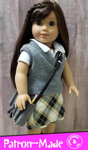 Messenger Bag Sewing Pattern for 18 Inch Dolls