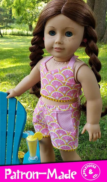 Ava Lounge Set Sewing Pattern for 18 Inch Dolls
