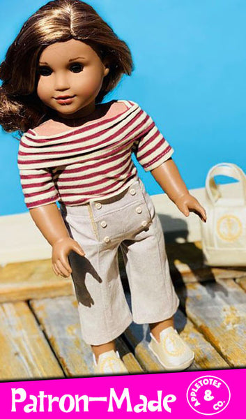 Newport Pants Sewing Pattern for 18 Inch Dolls