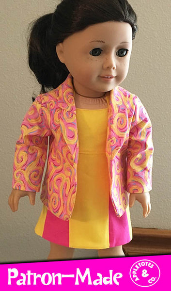 Isabel Halter Top Dress Sewing Pattern for 18 Inch Dolls