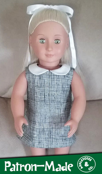 Free Mod Dress Sewing Pattern for 18 Inch Dolls