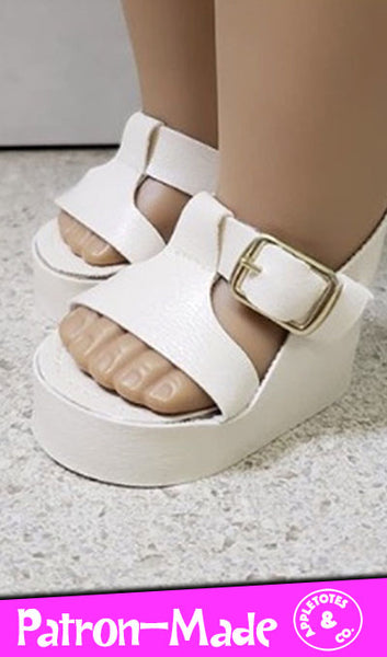 70's Platform Sandals Sewing Pattern for 18 Inch Dolls