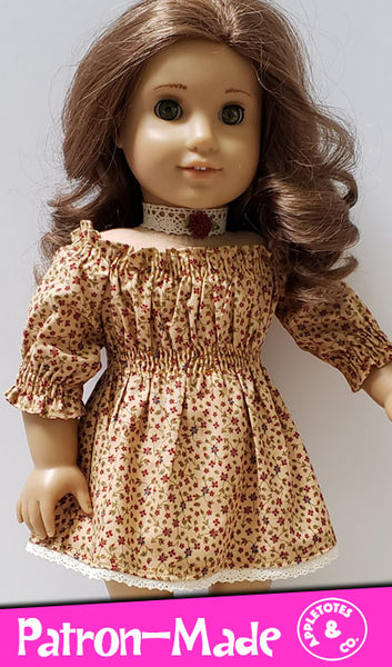 Brooklyn Dress Sewing Pattern for 18 Inch Dolls