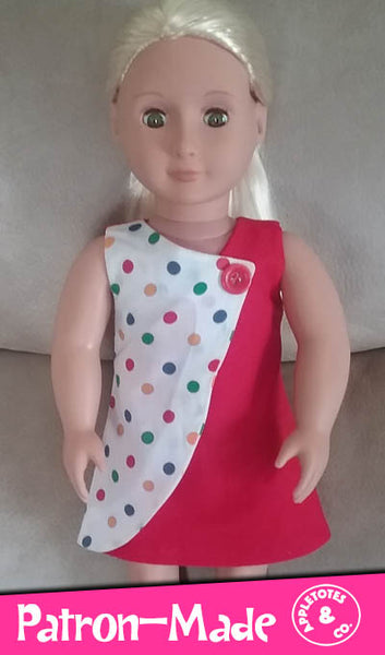 Penelope Dress Sewing Pattern for 18 Inch Dolls