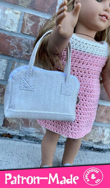 Weekender Bag Sewing Pattern for 14 Inch -18 Inch Dolls - SVG Files Included