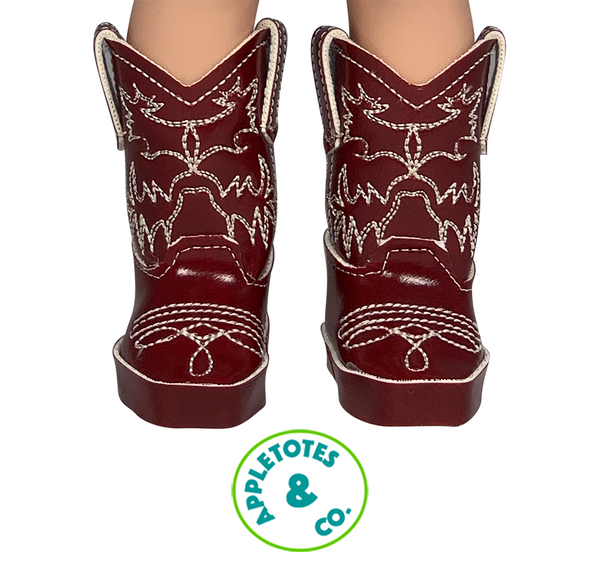 Carson Cowboy Boots ITH Embroidery Patterns for 14" Dolls