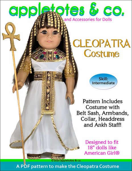 Cleopatra Costume 18 Inch Doll Pattern