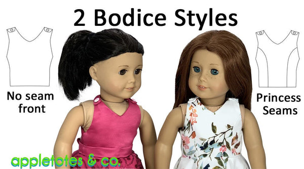 Ella Dress Sewing Pattern for 18" Dolls