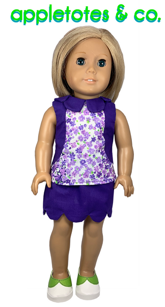 Flora Dress Sewing Pattern for 18" Dolls