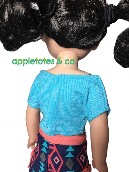 Free Easy Beach Shirt Sewing Pattern for 14.5 Inch Dolls