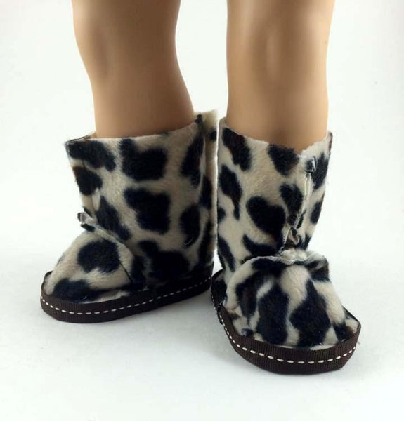 Furry Boots Sewing Pattern for 18 Inch Dolls