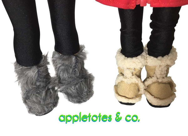 Furry Boots Sewing Pattern for 14.5" Dolls