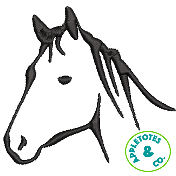 Sleek Horse Head Machine Embroidery File for 18 Inch Dolls