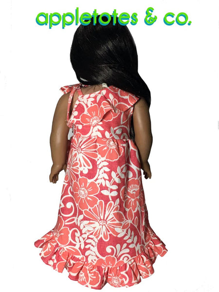 Kala Hawaiian Dress Sewing Pattern for 18 Inch Dolls