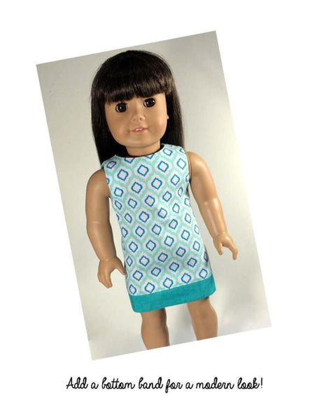 Free Mod Dress Sewing Pattern for 18" Dolls