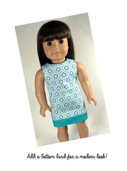 Free Mod Dress Sewing Pattern for 18 Inch Dolls