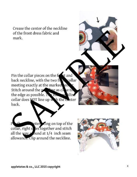 Free Mod Dress Sewing Pattern for 18 Inch Dolls