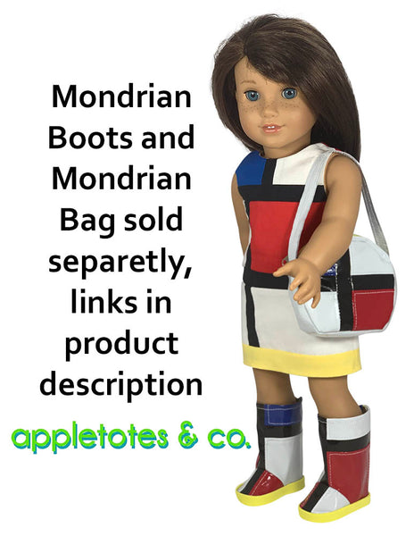 Mondrian Dress Sewing Pattern for 18 Inch Dolls
