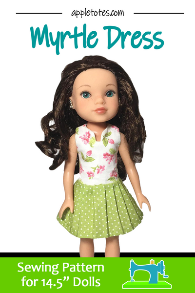 Myrtle Dress Sewing Pattern for 14.5" Dolls