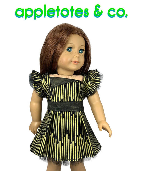 Party Dress Sewing Pattern for 18 Inch Dolls