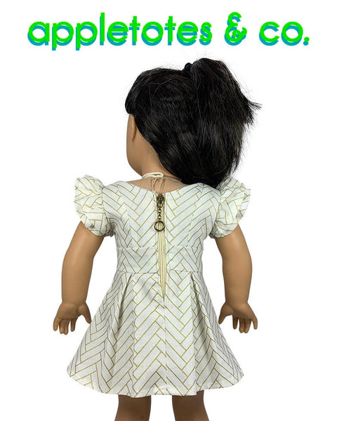 Party Dress Sewing Pattern for 18 Inch Dolls